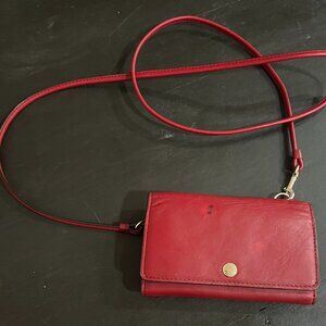 Coach Red Leather Clutch